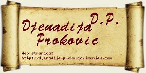 Đenadija Proković vizit kartica